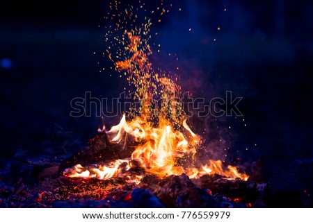 Similar – Foto Bild Feuer Wärme Holz heiß