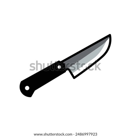 Knife flat icon. Simple knife vector. Knife flat icon on white background.