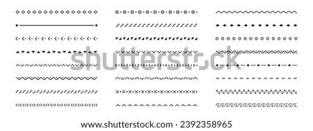 Line border. Decorative line borders set. line divider. vector