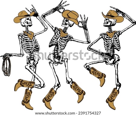 Dancing Skeletons, Howdy Skeleton, Christmas Cowboy Skeleton, Dead Inside, Howdy Christmas Png, Cowboy Christmas Png, Funny Cowboy