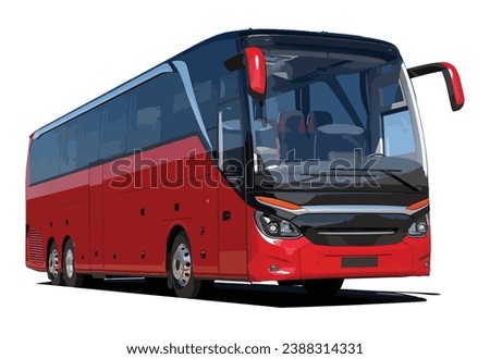 logo icon sign symbol red high decker 3d bus luxury vip first class travel vacation tourism tour public route modern truck art design tata picnic man vector template trip study view white service
