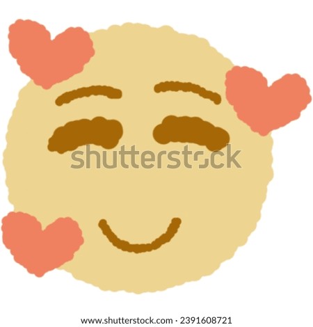 Similar – Image, Stock Photo cheeky smiley with heart on dark background