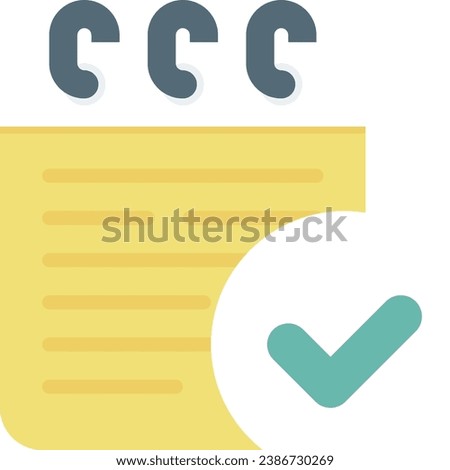 files folders icon flat design circle check
