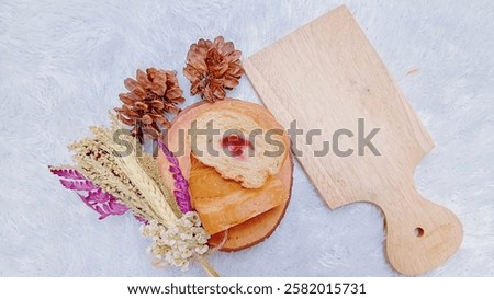 Similar – Image, Stock Photo Group of croissants piled up on a bakery