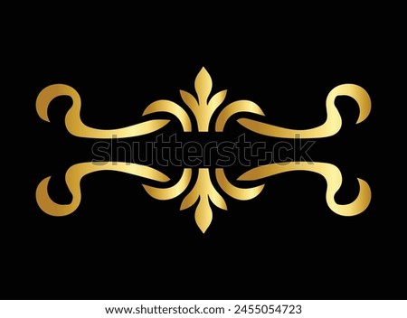 Golden colour logo,luxury logo design