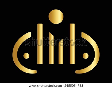 Golden colour logo,luxury logo design