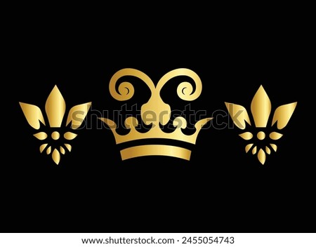 Golden colour logo,luxury logo design