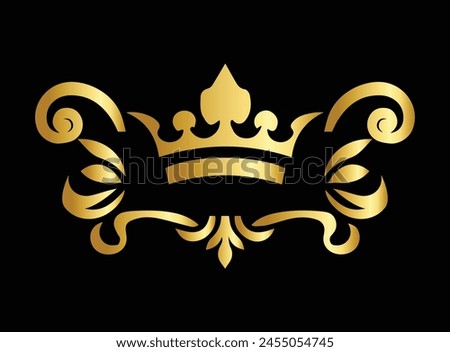 Golden colour logo,luxury logo design