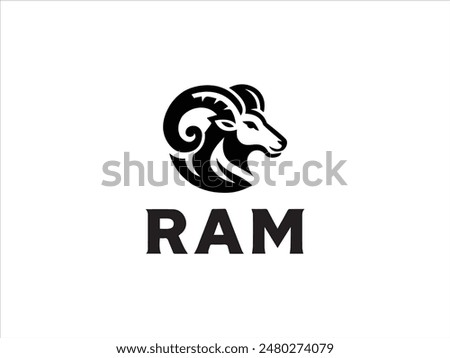 Ram logo,the logo that embodies the power, agility, and enduring spirit of the ram.