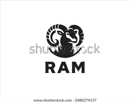 Ram logo,the logo that embodies the power, agility, and enduring spirit of the ram.