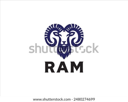 Ram logo,the logo that embodies the power, agility, and enduring spirit of the ram.