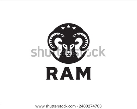 Ram logo,the logo that embodies the power, agility, and enduring spirit of the ram.