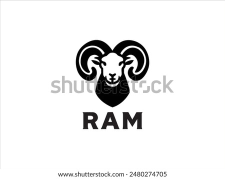 Ram logo,the logo that embodies the power, agility, and enduring spirit of the ram.