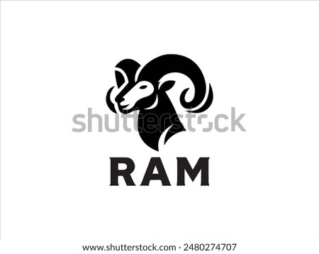 Ram logo,the logo that embodies the power, agility, and enduring spirit of the ram.