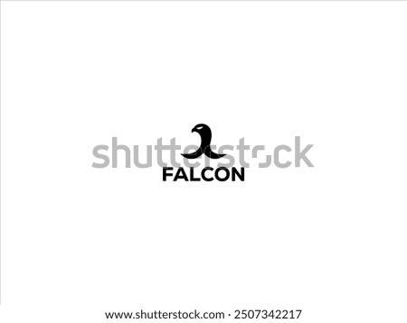 falcon logo design vector illustration