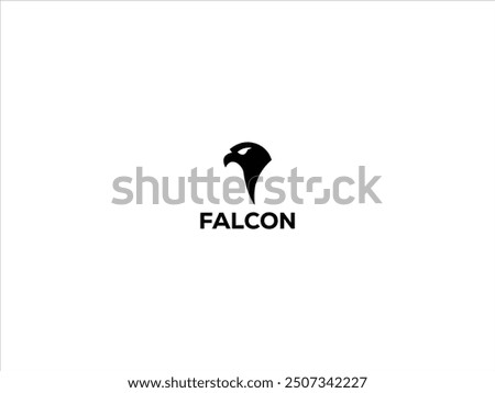 falcon logo design vector illustration