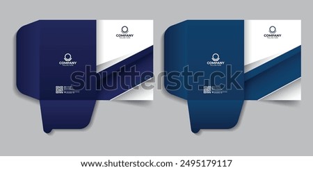 Branding stationery report cover template, file folder, folder design company presentation file folder design.
