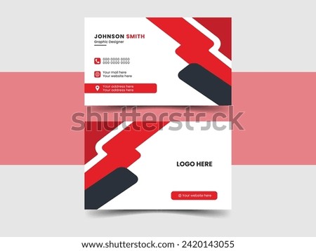 Modern business card design template. Visiting card design layout.