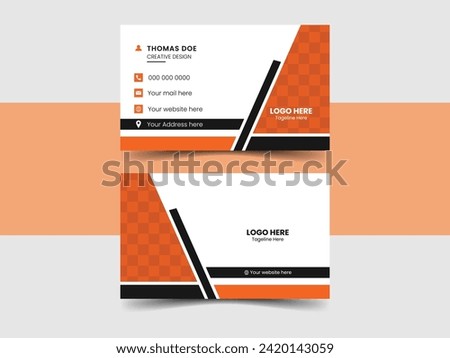 Modern business card design template. Visiting card design layout.