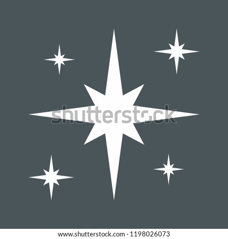 Star north icon vector illustration