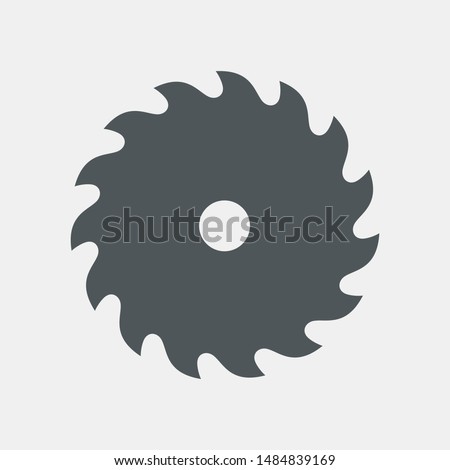 Circular saw blade icon quality vector illustration cut 商業照片 © 