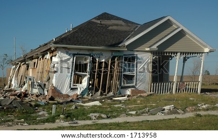 Similar – Image, Stock Photo Vacant house , lowered shutter with a sticker and the request to occupy the house.