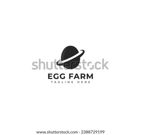 Egg logo, Egg farm, Egg Planet logo design template elements. Vector illustration. New Modern logo.