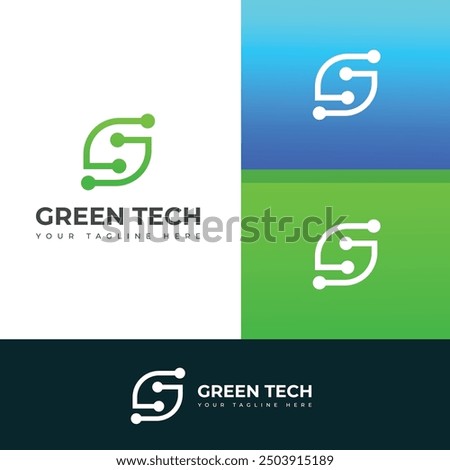 Creative Green tech logo design