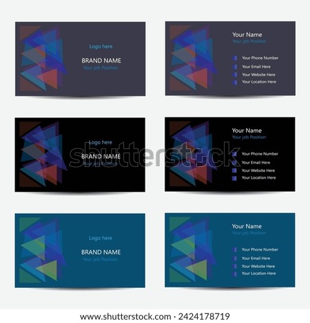 business cards set, business card design, visiting card design, modern card set, set off cards, creative card design, 