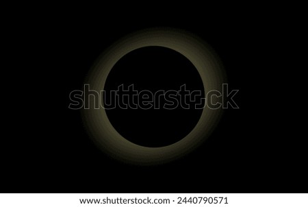 Total solar eclipse in Texas vector illustration, solar eclipse, 8th April 2024