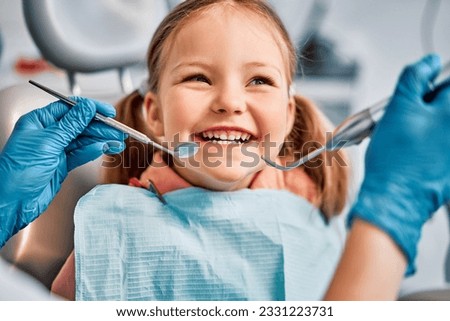 Image, Stock Photo Young Girl In Dentist