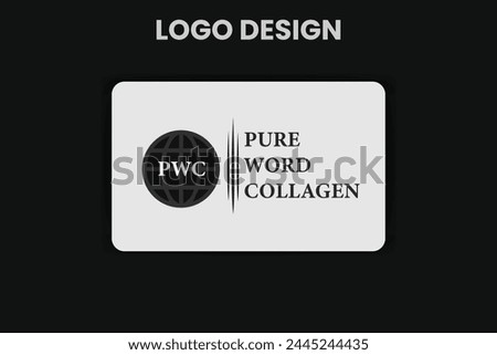 PWC world logo design templete