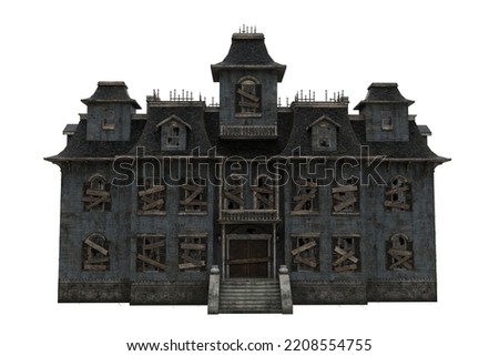 Image, Stock Photo haunted house Facade