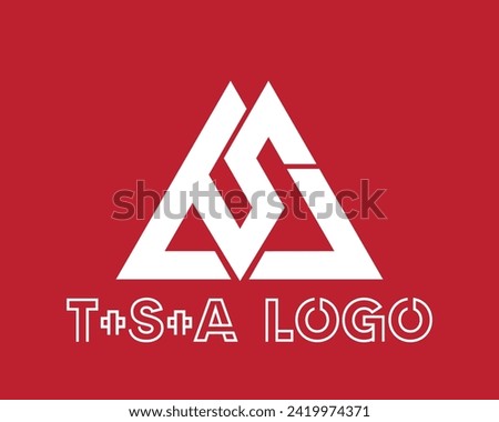 Stylish TSA t shirt vector graphic design