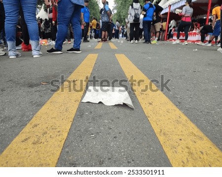 Image, Stock Photo Silhouettes pair walking through tunnel towards the sun