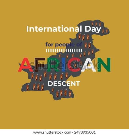 celebrate international African descent day vector graphics designs templates and logos designs