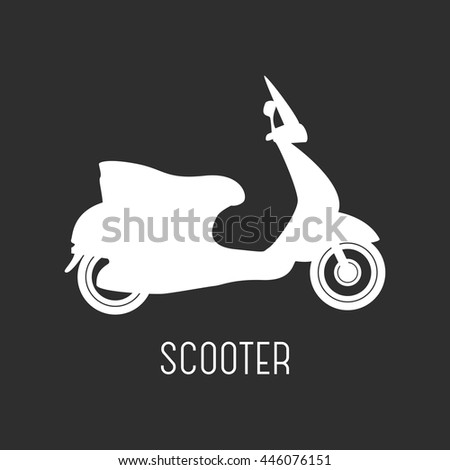 11+ Silhouette Scooter Clipart Black And White Gif
