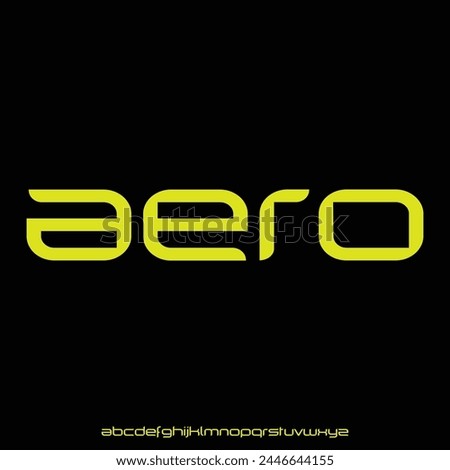 aero luxury futuristic font. perfect for your brand and wordmark	