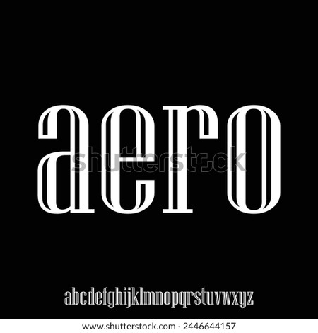 aero luxury futuristic font. perfect for your brand and wordmark	