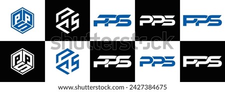 PPS logo. P P S design. White PPS letter. PPS, P P S letter logo design. Initial letter PPS linked circle uppercase monogram logo.  S letter logo vector design. top , Most Recent, Featured,