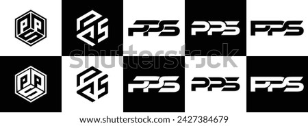 PPS logo. P P S design. White PPS letter. PPS, P P S letter logo design. Initial letter PPS linked circle uppercase monogram logo.  S letter logo vector design. top , Most Recent, Featured,