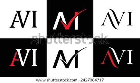 AVI logo. A V I design. White AVI letter. AVI, A V I letter logo design. Initial letter AVI linked circle uppercase monogram logo. A V I letter logo vector design. top , Most Recent, Featured,