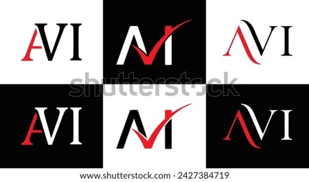 AVI logo. A V I design. White AVI letter. AVI, A V I letter logo design. Initial letter AVI linked circle uppercase monogram logo. A V I letter logo vector design. top , Most Recent, Featured,