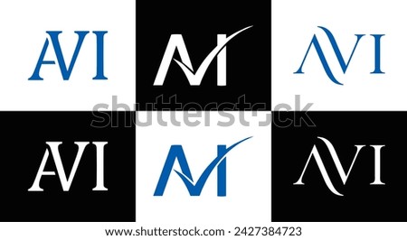 AVI logo. A V I design. White AVI letter. AVI, A V I letter logo design. Initial letter AVI linked circle uppercase monogram logo. A V I letter logo vector design. top , Most Recent, Featured,