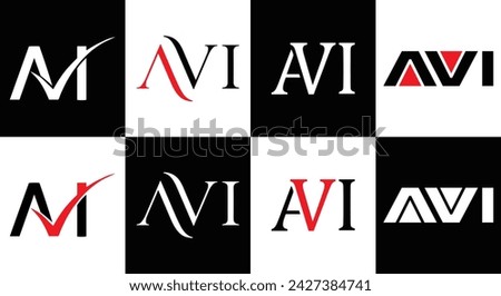 AVI logo. A V I design. White AVI letter. AVI, A V I letter logo design. Initial letter AVI linked circle uppercase monogram logo. A V I letter logo vector design. top , Most Recent, Featured,
