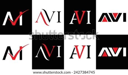 AVI logo. A V I design. White AVI letter. AVI, A V I letter logo design. Initial letter AVI linked circle uppercase monogram logo. A V I letter logo vector design. top , Most Recent, Featured,