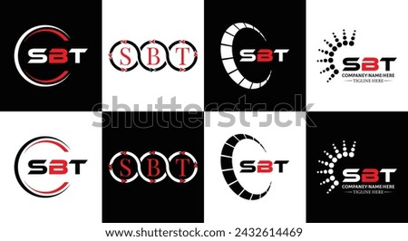 SBT logo. S B T design. White SBT letter. SBT, S B T letter logo design. Initial letter SBT linked circle uppercase monogram logo.  design. top logo, Most Recent, Featured,