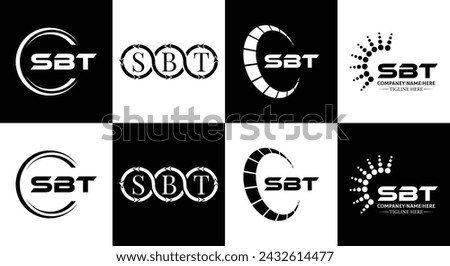 SBT logo. S B T design. White SBT letter. SBT, S B T letter logo design. Initial letter SBT linked circle uppercase monogram logo.  design. top logo, Most Recent, Featured,