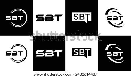 SBT logo. S B T design. White SBT letter. SBT, S B T letter logo design. Initial letter SBT linked circle uppercase monogram logo.  design. top logo, Most Recent, Featured,