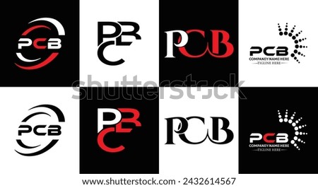 PCB logo. P C B design. White PCB letter. PCB, P C B letter logo design. Initial letter PCB linked circle uppercase monogram logo.  design. top logo, Most Recent, Featured,